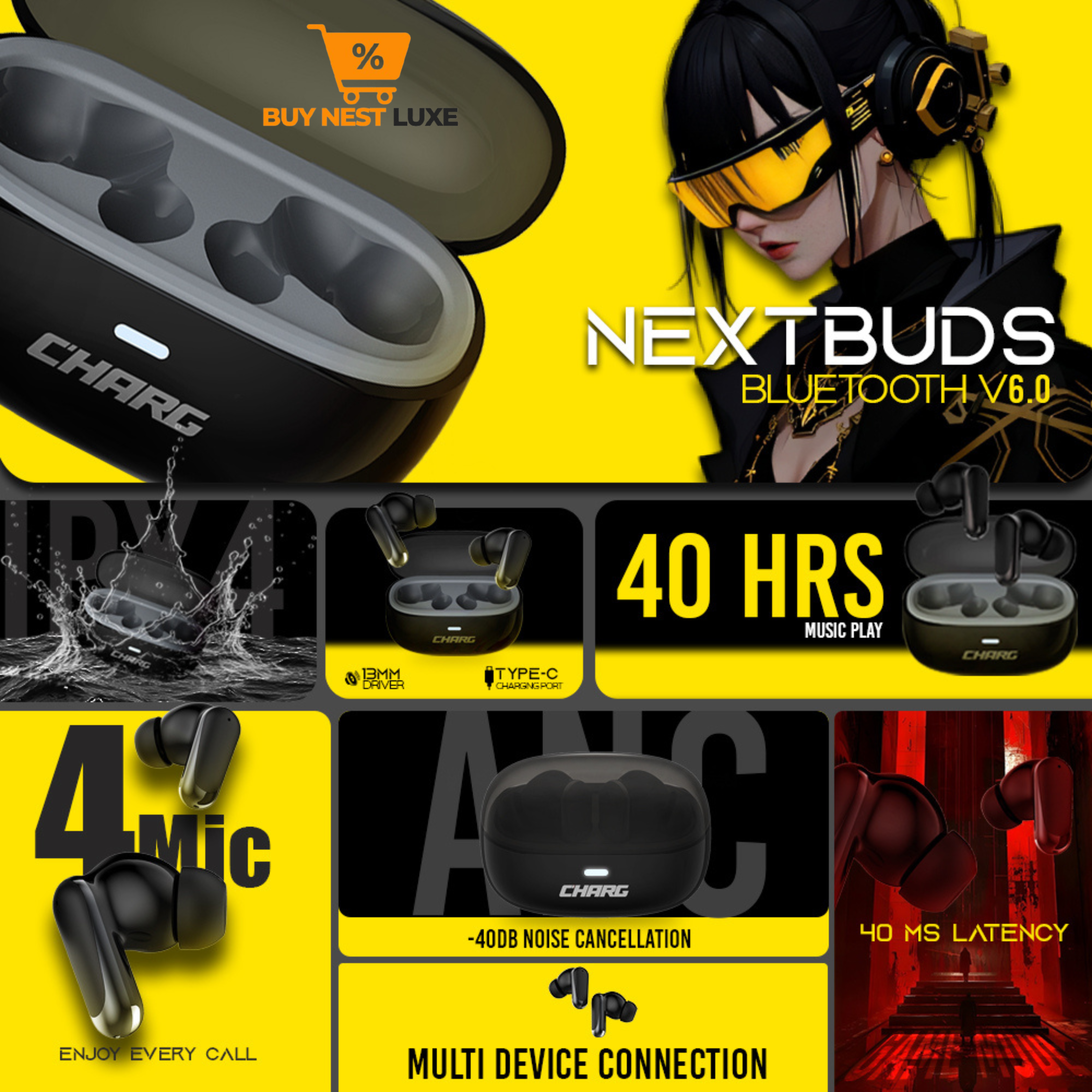 CHARG Nextbuds ANC ENC TWS